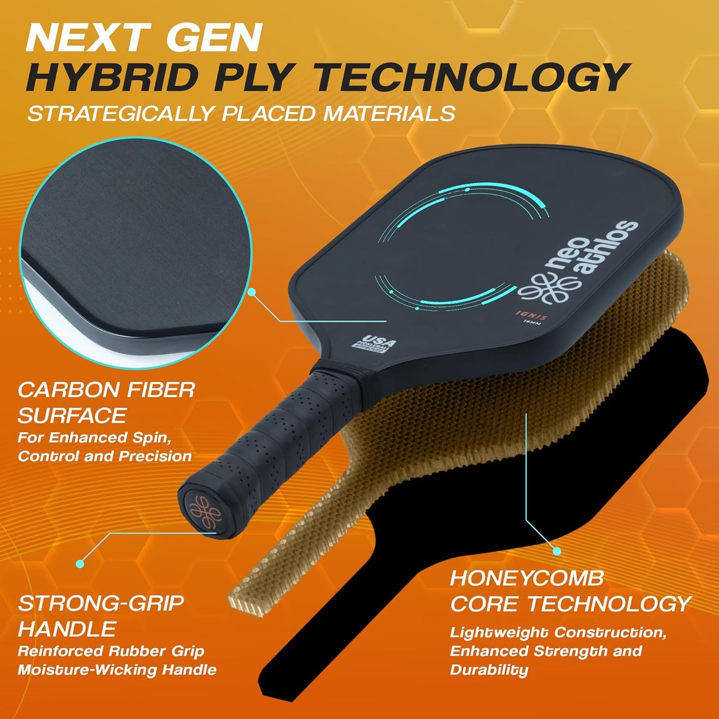 Neo Athlos Ignis Pickleball Paddle